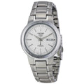 Seiko Men's SNKA01 5 Automatic White Dial Stainless Steel Bracelet Watch