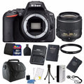 Nikon D5500 DSLR Camera + 18-55mm VR Lens + Two Batteries and Charger + 16GB Kit
