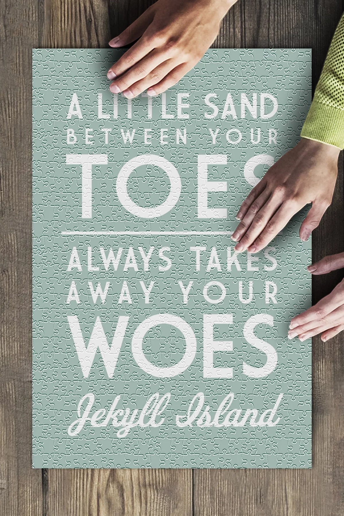 Jekyll Island, Georgia, A Little Sand Between Your Toes, Simply Said (19x27 inches, Premium 500 Piece Jigsaw Puzzle for Adults and Family, Made in USA)