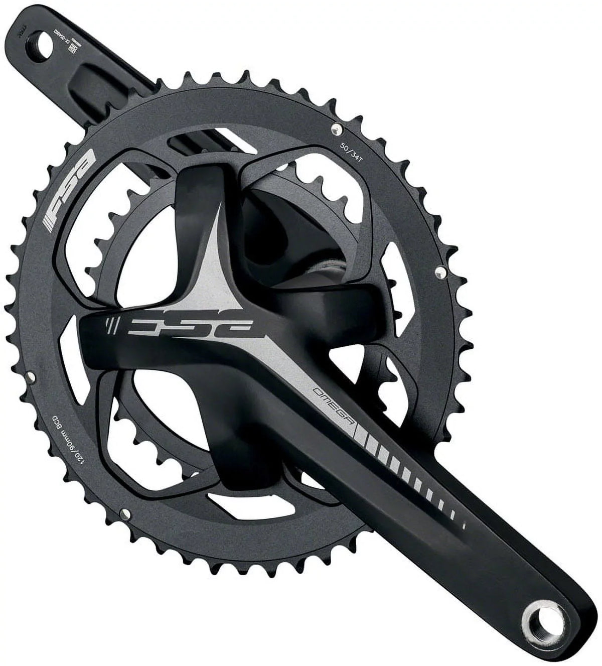 FSA Omega AGX Crankset 170mm 10/11-Speed 30/46T 120/90mm BCD 386 EVO