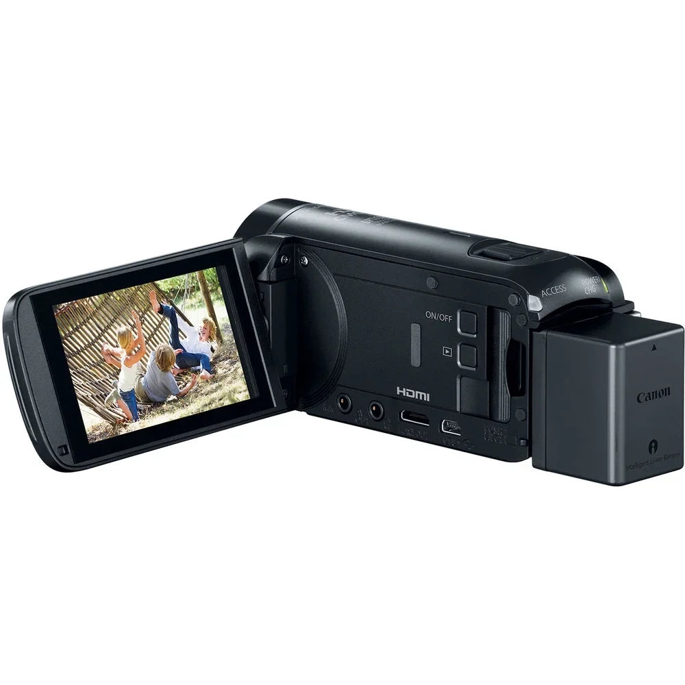 Canon VIXIA HF R800 57x Camcorder + Extra Battery + UV + Backpack - 64GB Bundle