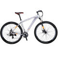 Mountain Bike, Eurobike X9 Mountain Bikes 29 Inches, 29er, 19 inch Aluminum, 21 Speed,Dual Disc Brakes, Mens Bicycle for Adults Multi-Spoke Silver