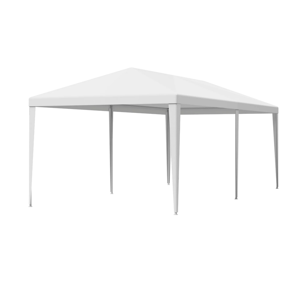 Zeny 10'x20' Outdoor Canopy Party Wedding Tent White Gazebo Pavilion with 6 Side Walls, 8.00, Event Canopies
