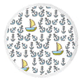 ABPHQTO Watercraft Anchor White Sketch Beach Towel Beach Blanket with Tassels Beach Throw Towel Yoga Mat Picnic Blanket