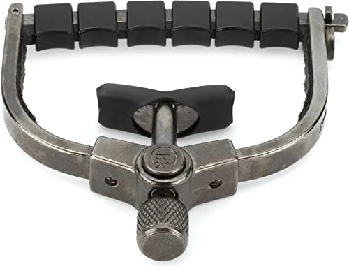 Made in the USA Paige Clik PC-6-W-ETI 6-string Wide Guitar Capo Made for Acoustic Guitars and Electric Guitars, Made for Wider Neck Guitars (Black Nickel)