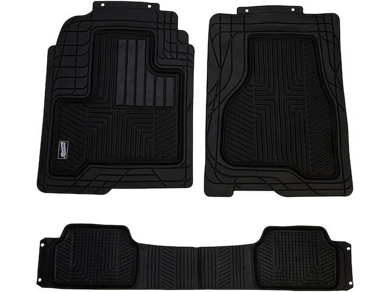Floor Mat Set 3 Piece - Fitting with 1991 - 2018 Ford Explorer 1992 1993 1994 1995 1996 1997 1998 1999 2000 2001 2002 2003 2004 2005 2006 2007 2008 2009 2010 2011 2012 2013 2014 2015 2016 2017