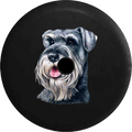 2018 2019 Wrangler JL Backup Camera Schnauzer Dog Lover Adopt Rescue Spare Tire Shield for Jeep RV 33 Inch