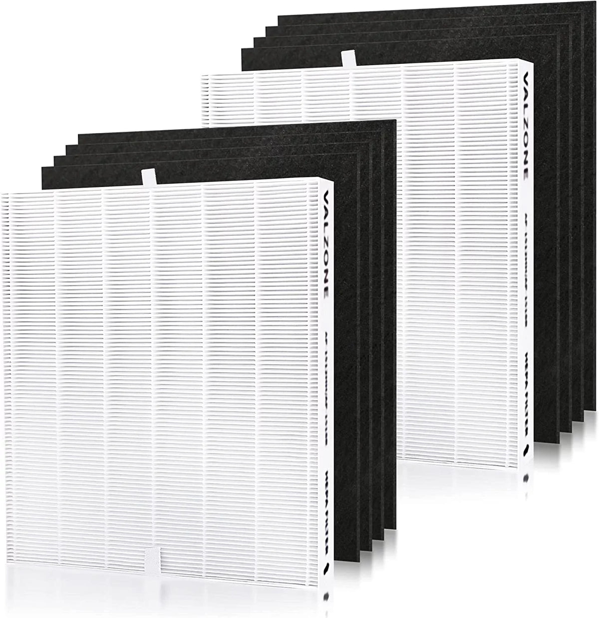 DAJDAH AP-1512HH Fitting with Coway Airmega 200M and Coway Air Purifier AP-1512HH AP-1519P AP-1518R, Part#3304899, Compare to AP-1512HH-FP | 2 HEPA Filter + 8 Pre-Cut Carbon Filter