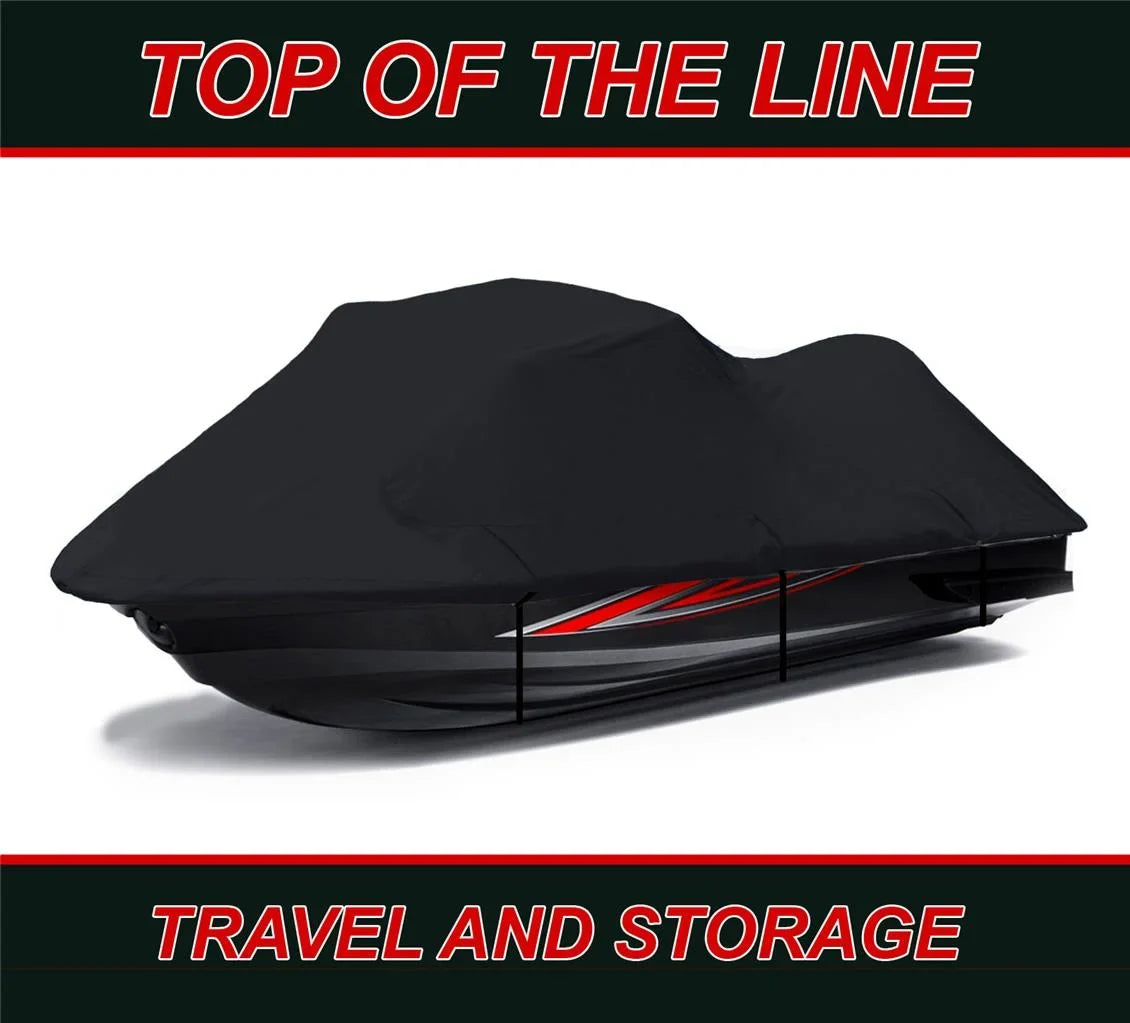 BLACK 600 DENIER JetSki Protection Suitable for JET SKI Coating Kawasaki STX-15F 2018 2019 2020