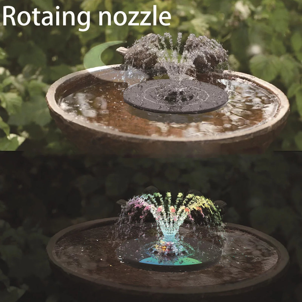 Goldmeet Solar Powered Fountain Pump Professional High Efficiency Landscaping Solar Fountain for Bird Bath Garden Pond Pool Outdoor