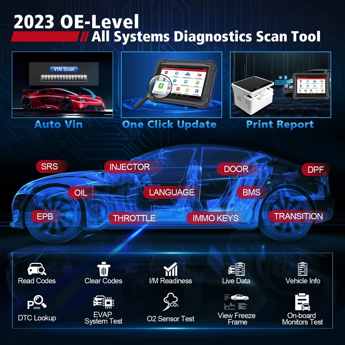 2024 Newest Launch X431 IMMO ELITE Car Diagnostic Scan Tool with XPROG-3 Key Programmer All Systems ,CANFD/DOIP,39+ Services
