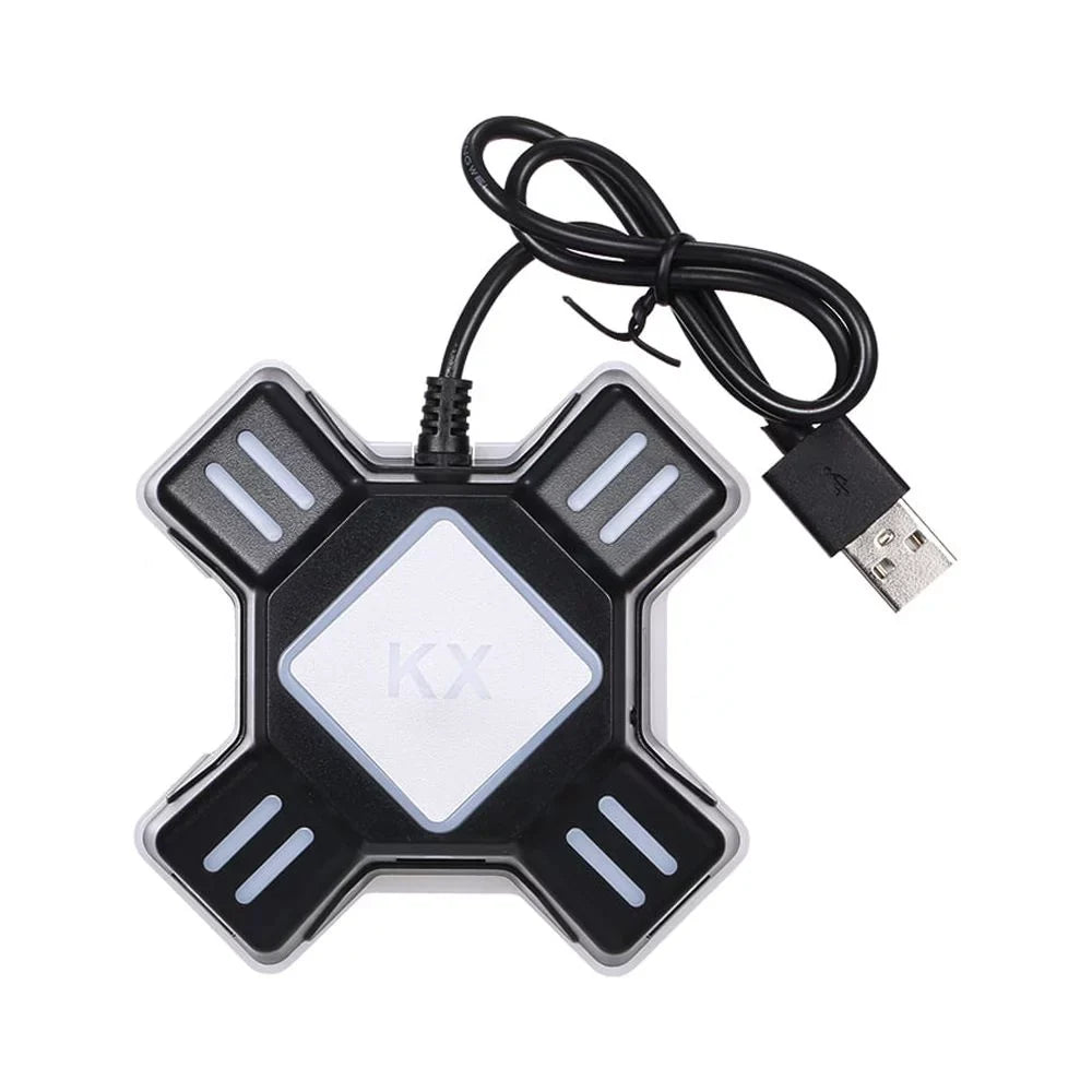 Andoer KX Adapter USB Mobile Gaming Keyboard and Mouse Converter Plug and Play Replacement for N Switch/Xbox One/ / PS3 Black
