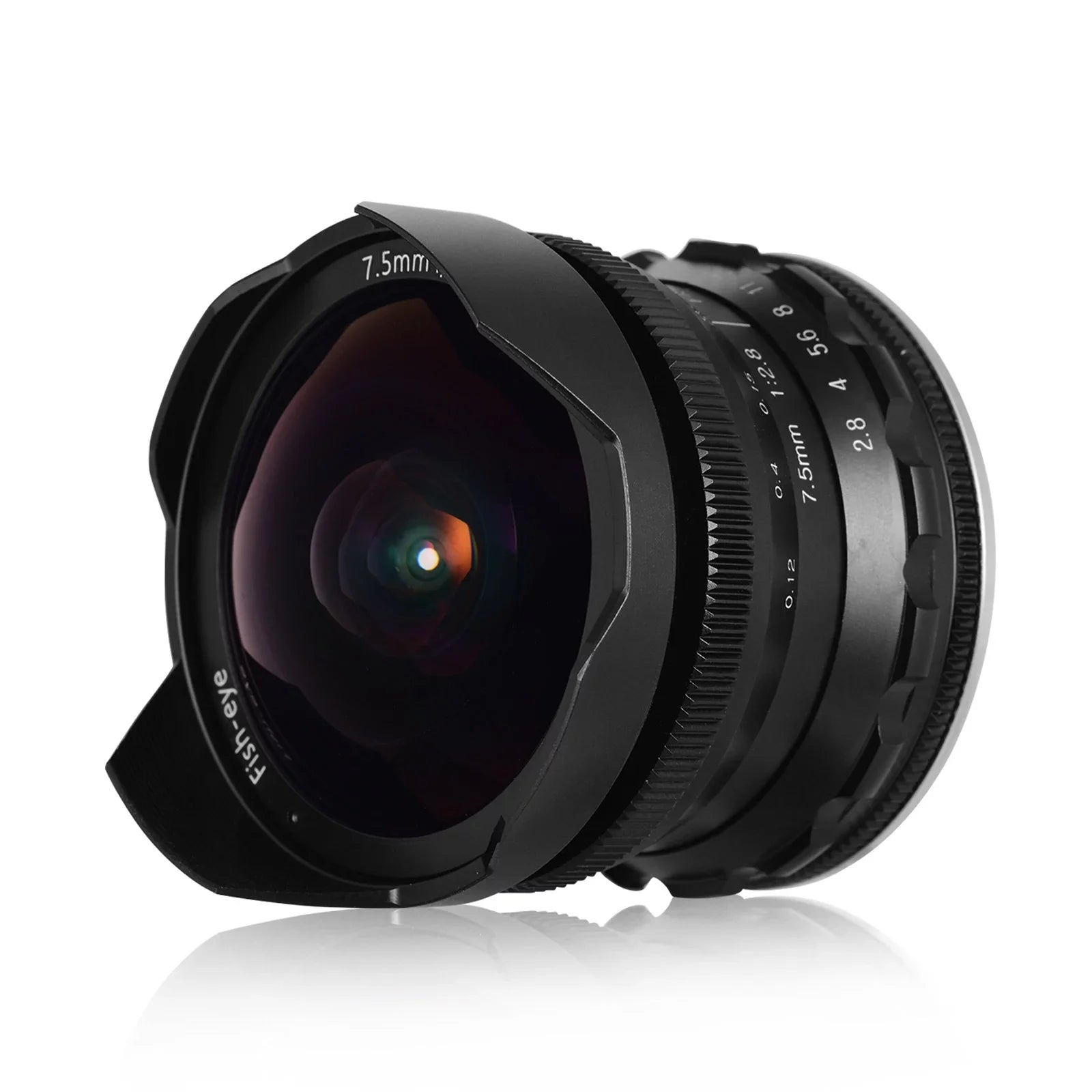 Andoer Camera lens,7.5mm F2.8 Manual Wide Aperture E-mount Lens 180° Wide Aps-c FrameLens Suitable With F2.8 Manual Fisheye Aperture E-mount Lens A6300 A6000 5100 Camera A6600 A6100 Ainn