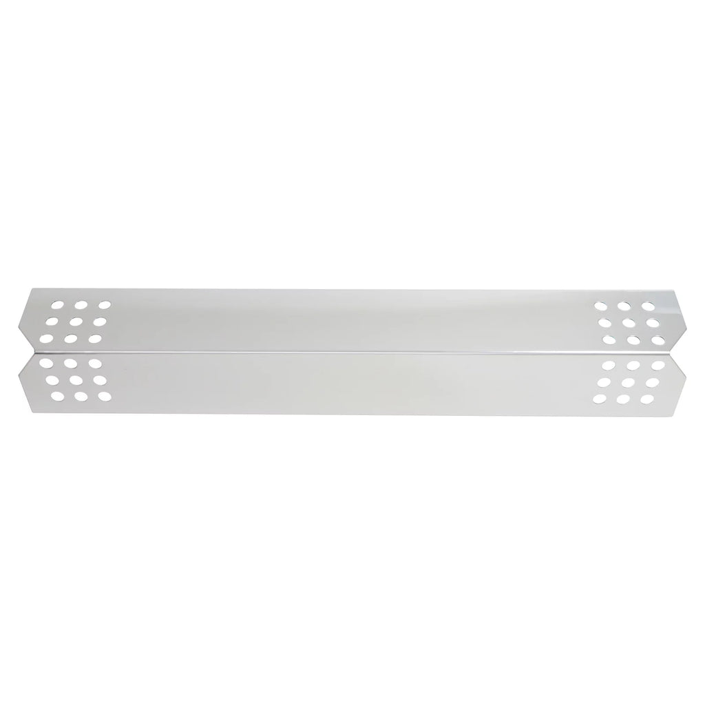 2-Pack BBQ Grill Heat Shield Plate Tent Replacement Parts for Jenn Air 720-0709B - Old - Matching Barbeque Stainless Steel Flame Tamer, Flavorizer Bar, Vaporizer Bar, Burner Coating 16 1/8"