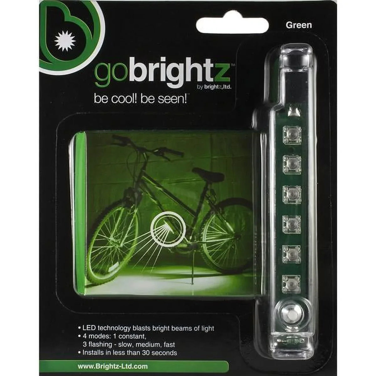 Brightz Gobrightz Under Bike LED Light Green
