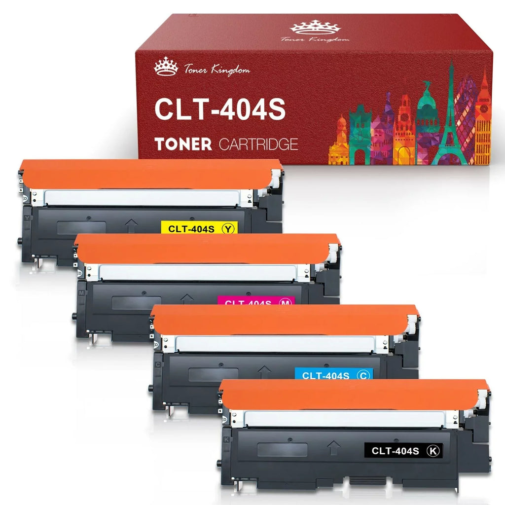 CLT-K404S for Samsung CLT-K404S CLT-C404S CLT-M404S CLT-Y404S CLT 404S to use with C480FW C430W SL-C430W SL-C480FW SL-C480FN Printer Tray (4 Pack)