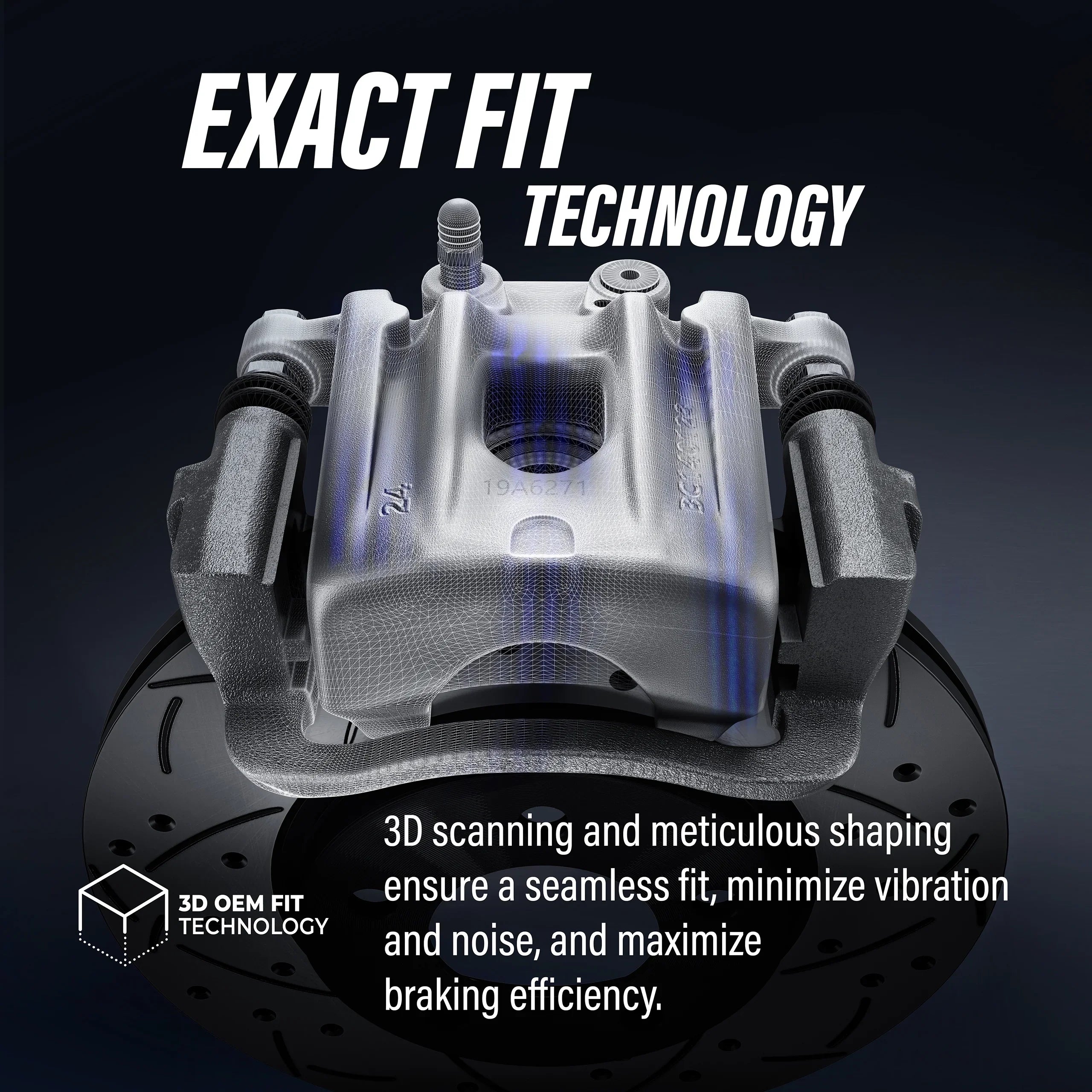 Transit Auto Rear Disc Brake Coated Caliper Drilled Slotted Rotors And Ceramic Pads Kit For 2012 Ram C/V With Dual Piston Front KCD-101645N
