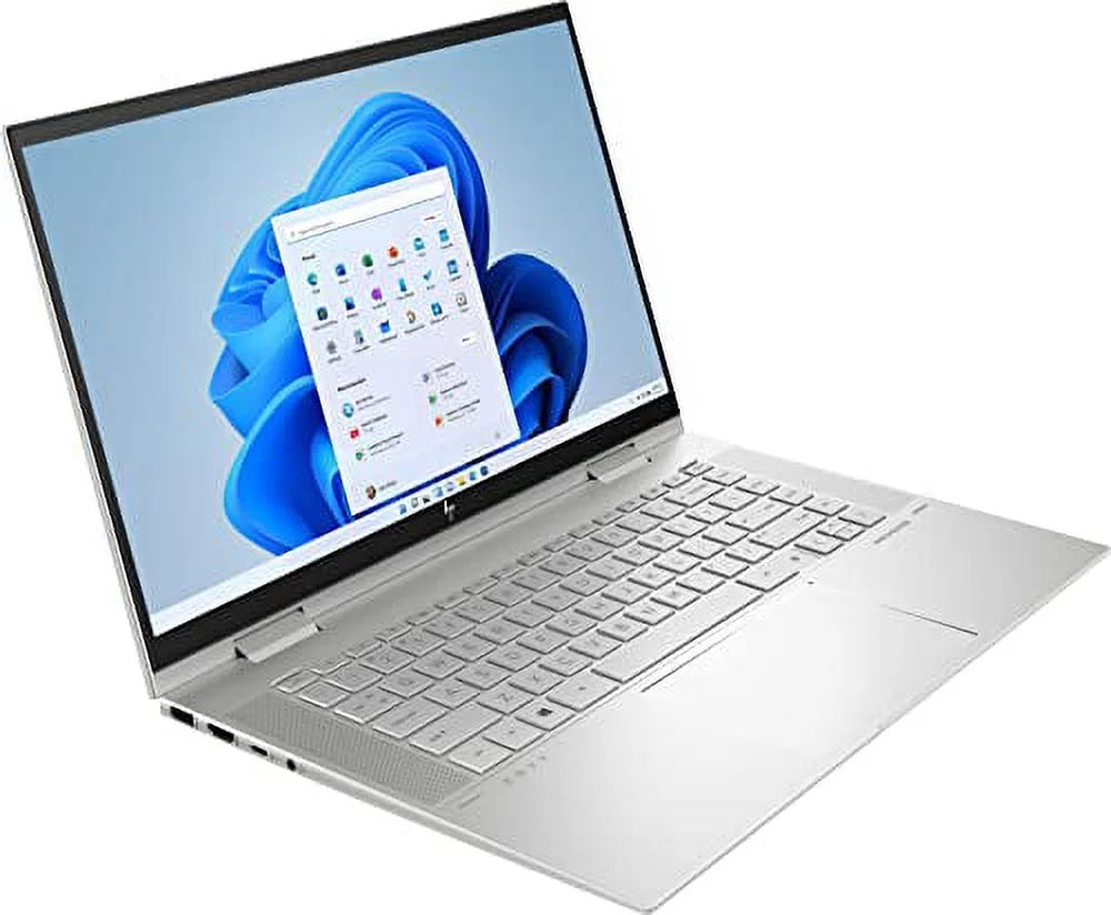 HP 2022 Envy X360 15.6" FHD IPS Touchscreen 2-in-1 Laptop 12th Intel Core i7-1260P 12-Core Iris Xe Graphics 24GB DDR4 1TB SSD Thunderbolt 4 WiFi 6 Backlit KB FP Reader Win 11 Pro w/ RATZK 32GB USB