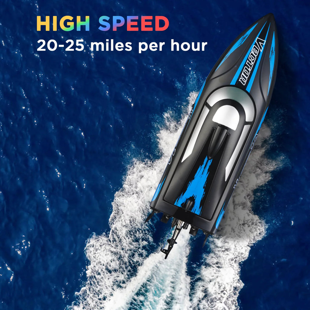 Remote Control Ship for Pools & Lakes, Campmoy Udi001 Venom Fast RC Craft for Kids & Adults, Self Righting Remote Controlled Ship W/Extra Battery (Dark Blue)
