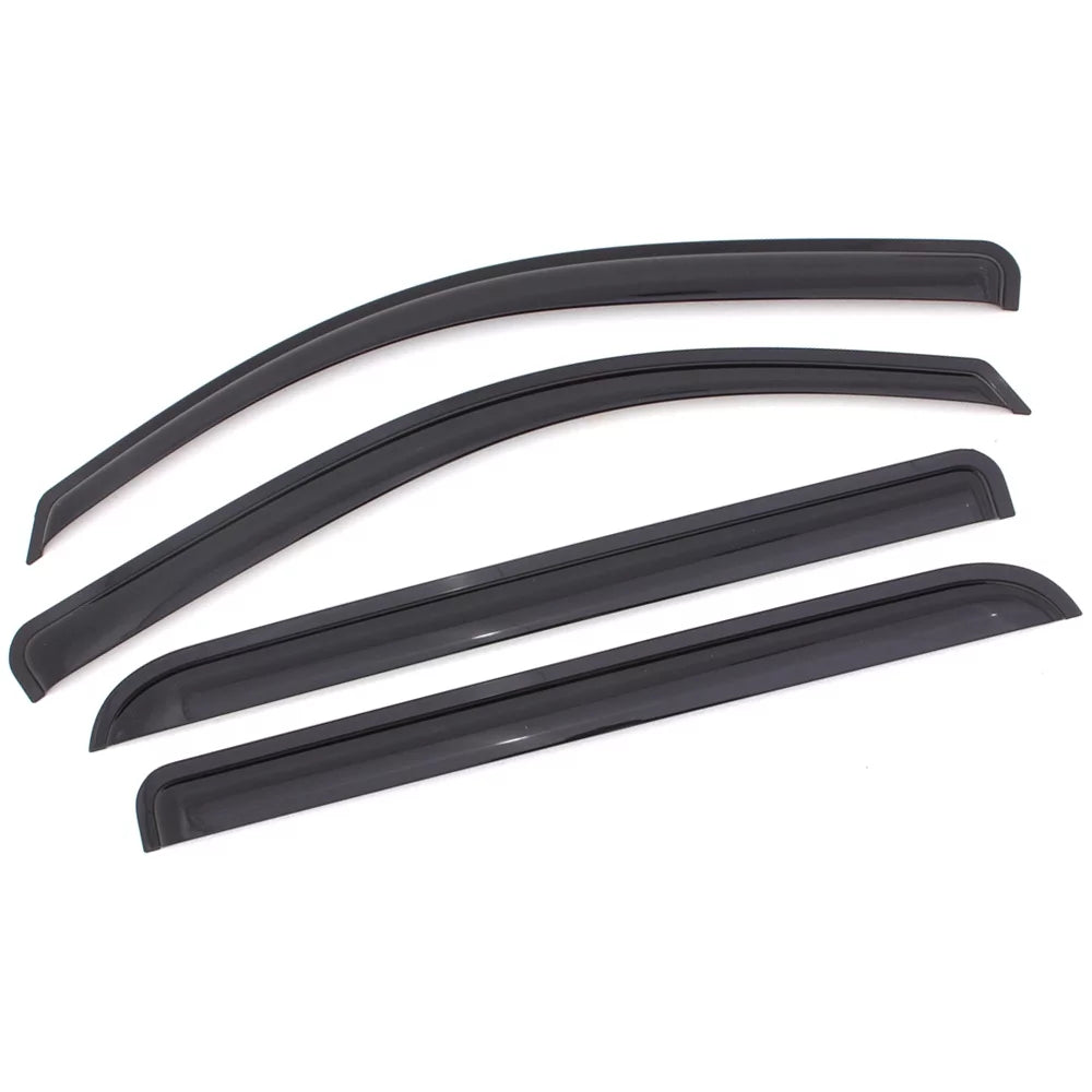 Ikon Motorsports Fitting with 11-19 Ford Explorer Acrylic Window Visors Vent Deflector Rain Guard 4Pc Set Outside Mount 2011 2012 2013 2014 2015 2016 2017 2018