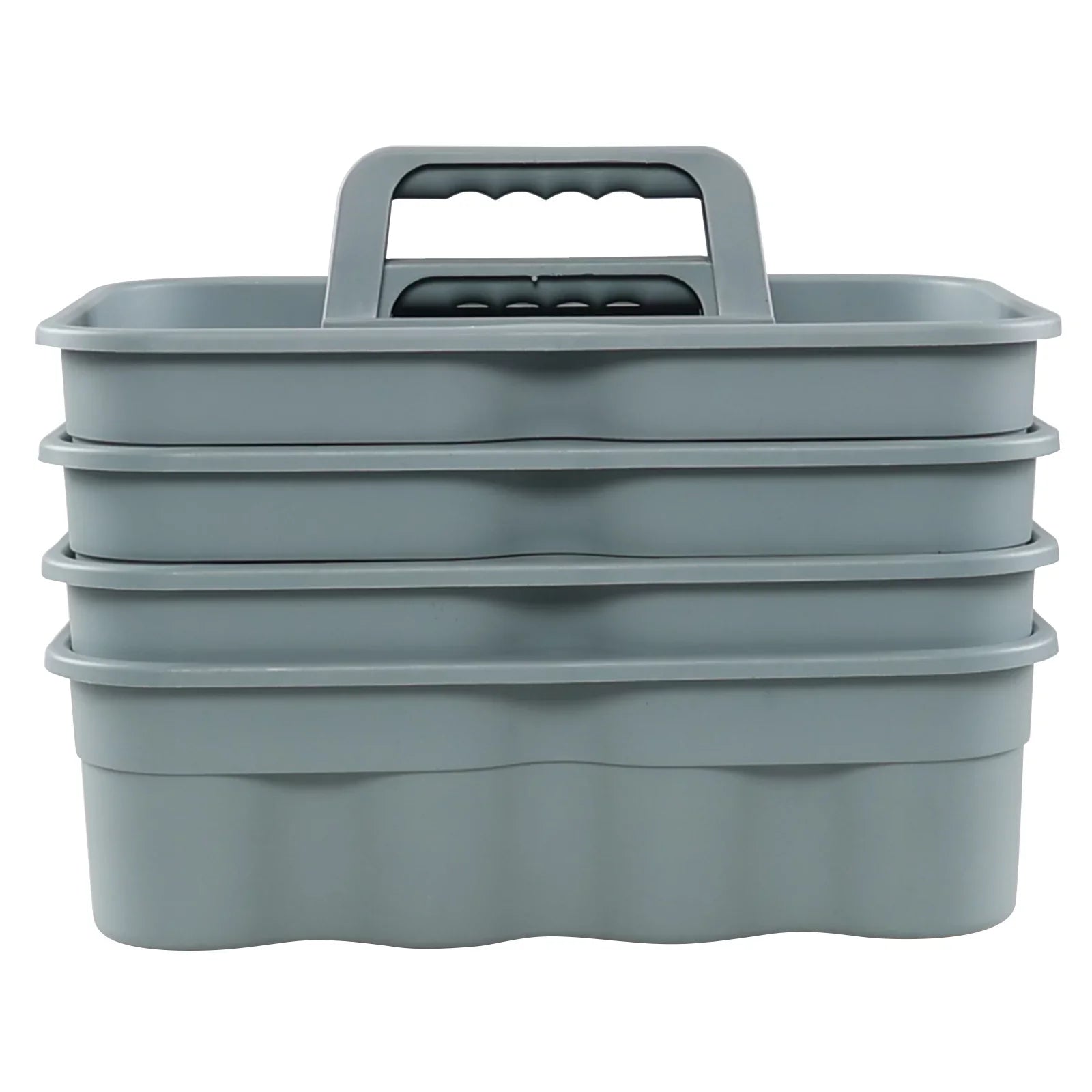 Yuright Plastic Cleaning Caddy Organizer with Handle, 4 Packs Carry Caddy