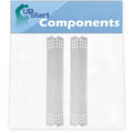 2-Pack BBQ Grill Heat Shield Plate Tent Replacement Parts for Jenn Air 720-0709B - Old - Matching Barbeque Stainless Steel Flame Tamer, Flavorizer Bar, Vaporizer Bar, Burner Coating 16 1/8"