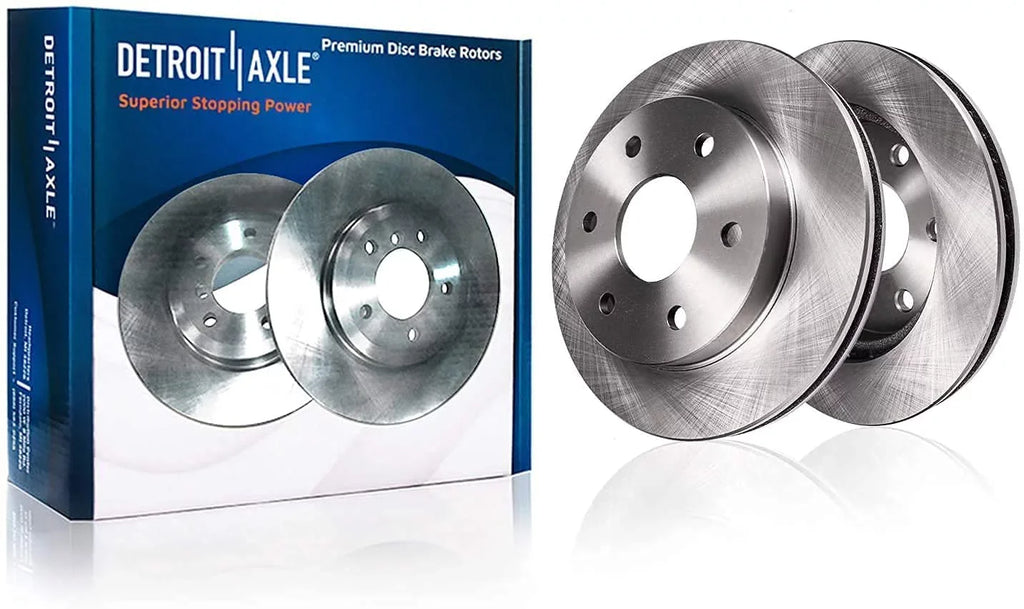 Detroit Axle - Rear Brake Kit for 12-20 Ford F-150 Disc Brake Rotors Replacement 2012 2013 2014 2015 2016 2017 2018 2019 2020 Ceramic Brakes Pads 6 Lug : 13.70" Rotor