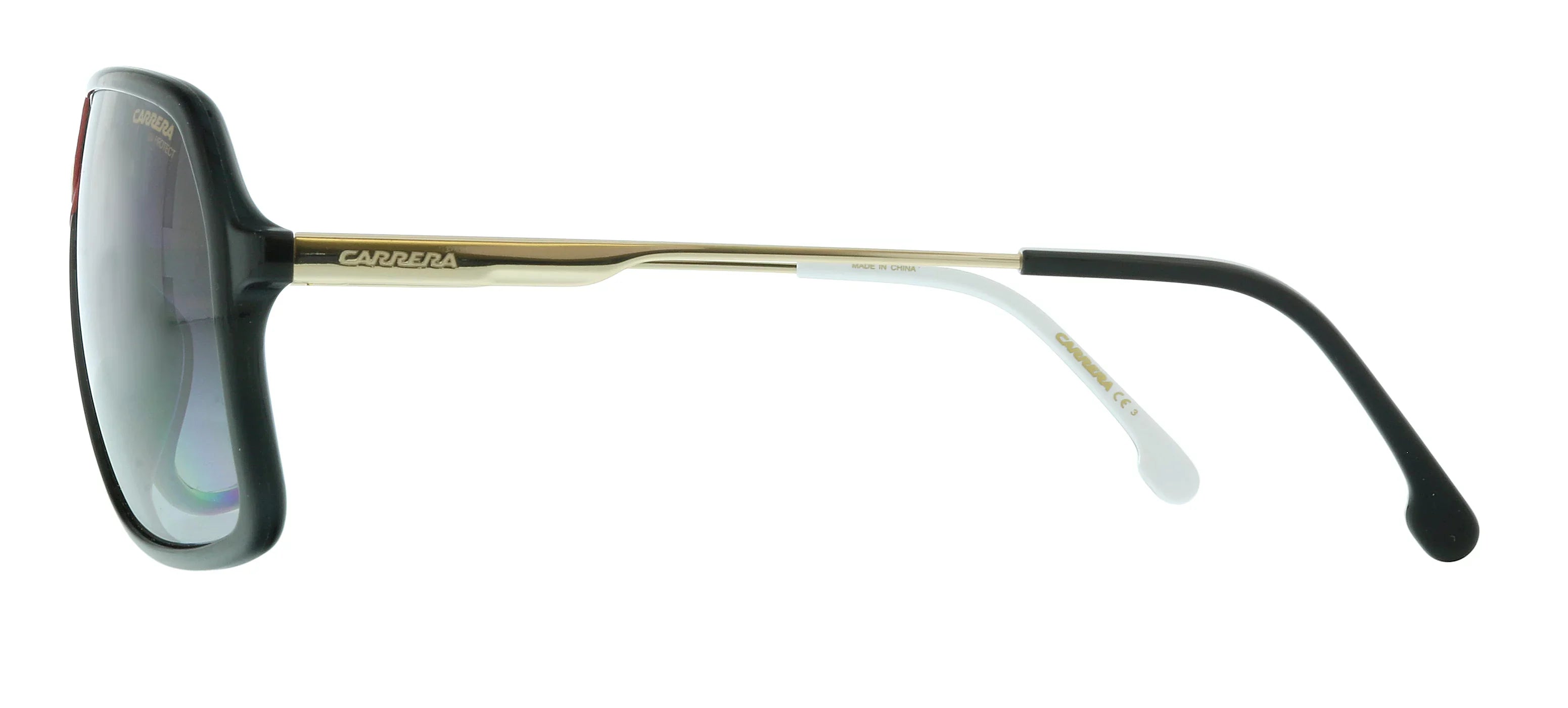 Carrera 1019/S Pilot Sunglasses, Gold/Gray Shaded, 64mm, 10mm