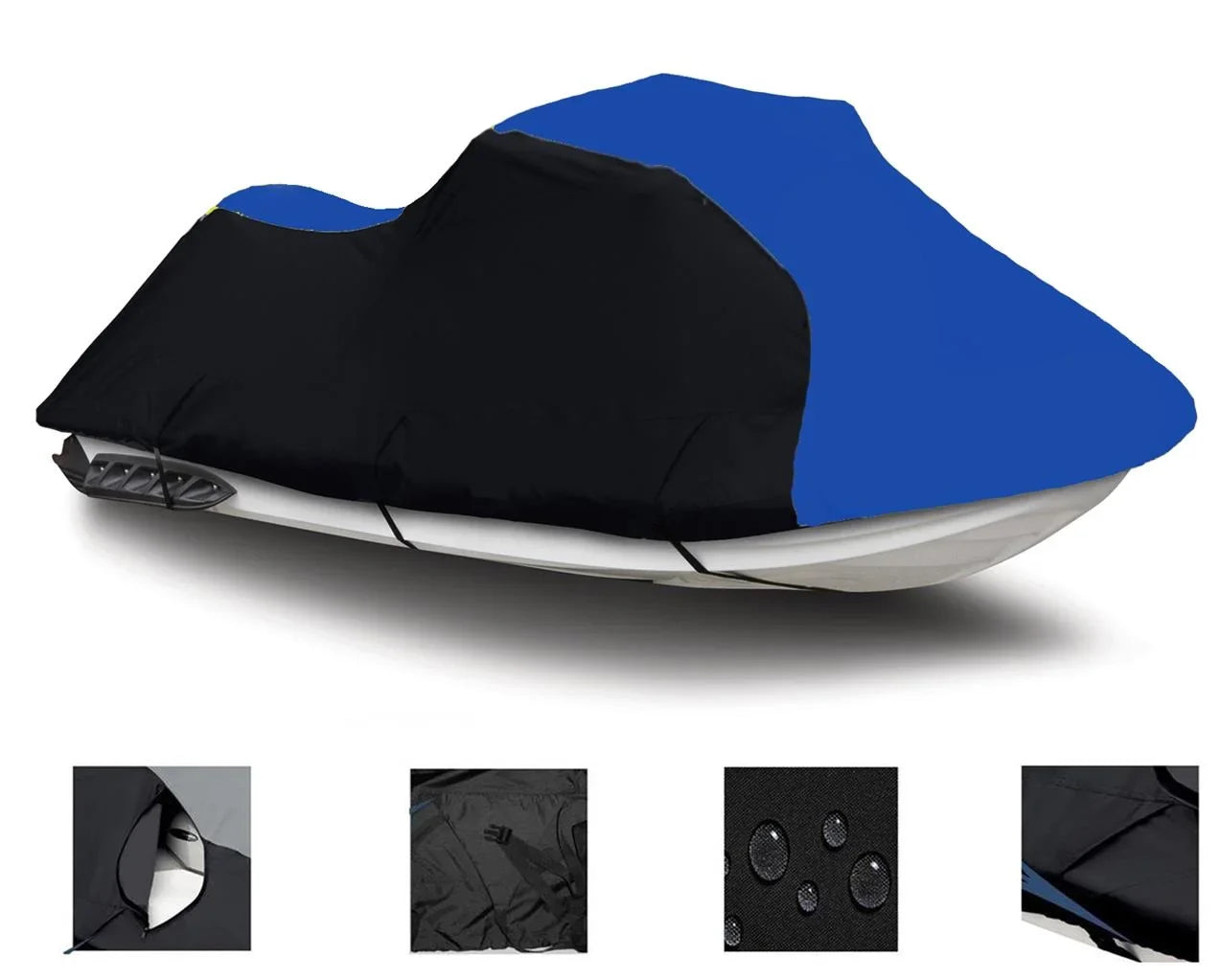 BLACK / BLUE HEAVY-DUTY, TOP OF THE LINE Coating Matching for Polaris SL 1050 1997 JET SKI PWC Coating 1-2 Seater