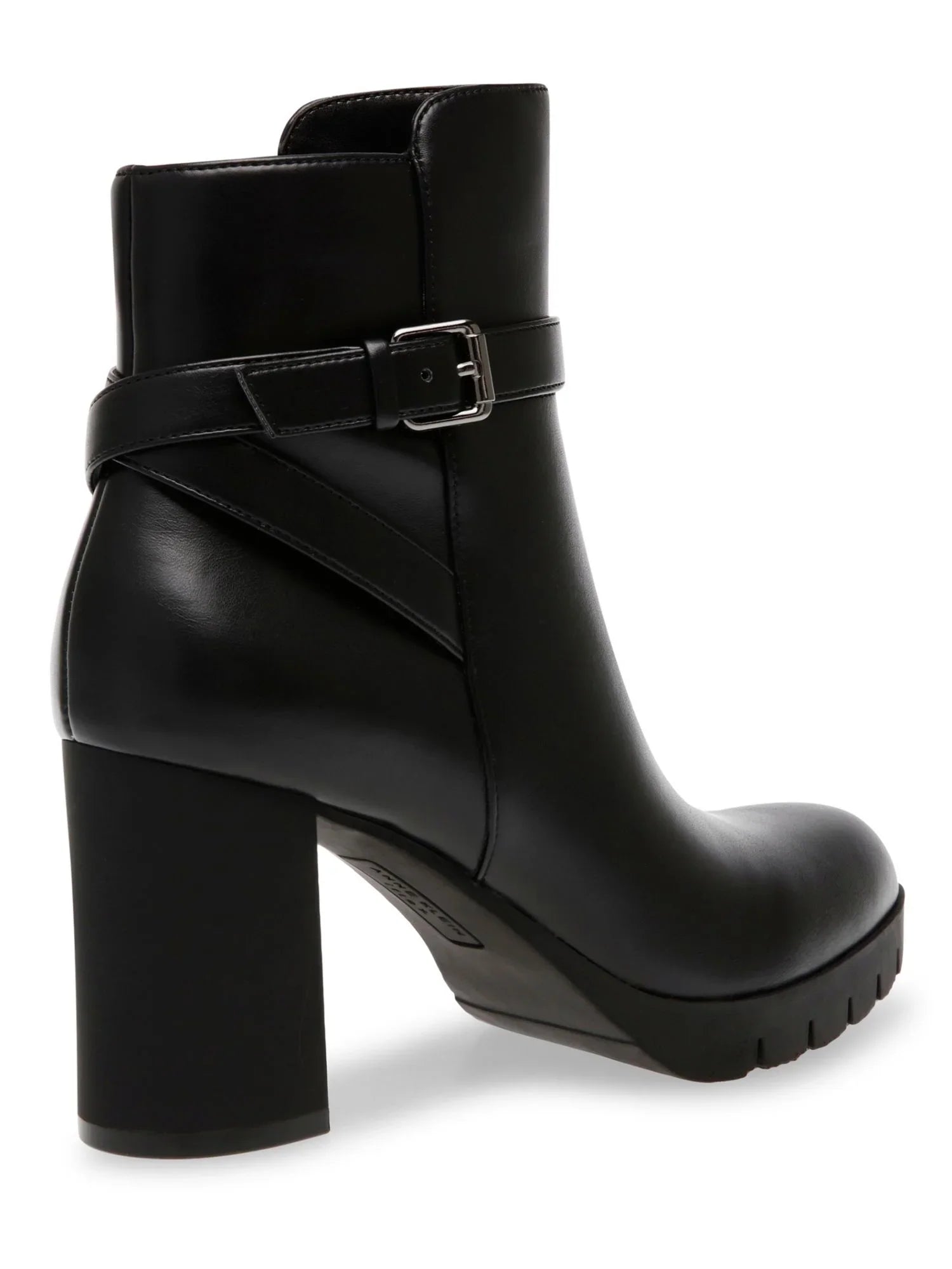 ANNE KLEIN Womens Black Latch Accent Cushioned Heidi Round Toe Block Heel Zip-Up Dress Booties 6 M
