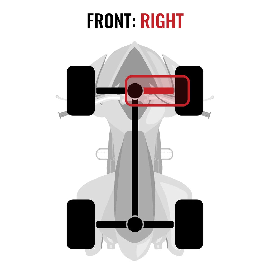 Sixity XTA Front Right Axle Fitting with Yamaha YFM700 Grizzly FI 4x4 Auto EPS SE 2014-2015