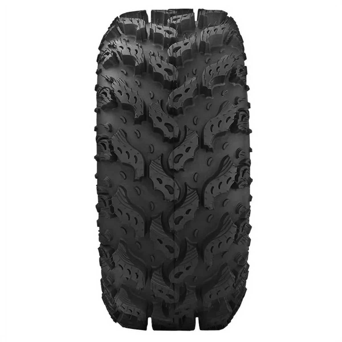 Raceline Krank 14" Red Wheels 28" Reptile Tires Kawasaki Mule Pro FXT