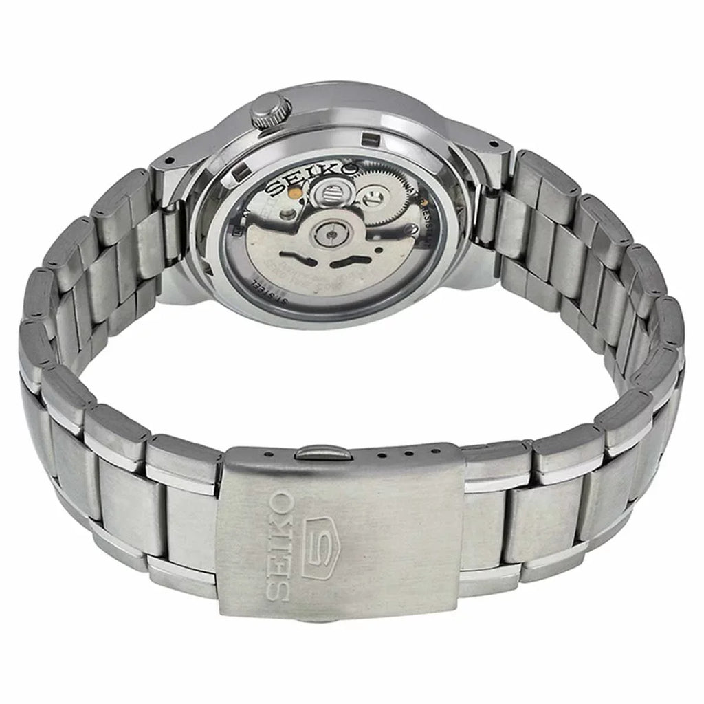 Seiko Men's SNKA01 5 Automatic White Dial Stainless Steel Bracelet Watch