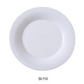 Yanco SI-112 12 in. Siena Porcelain Round Plate, Bone White - Pack of 12