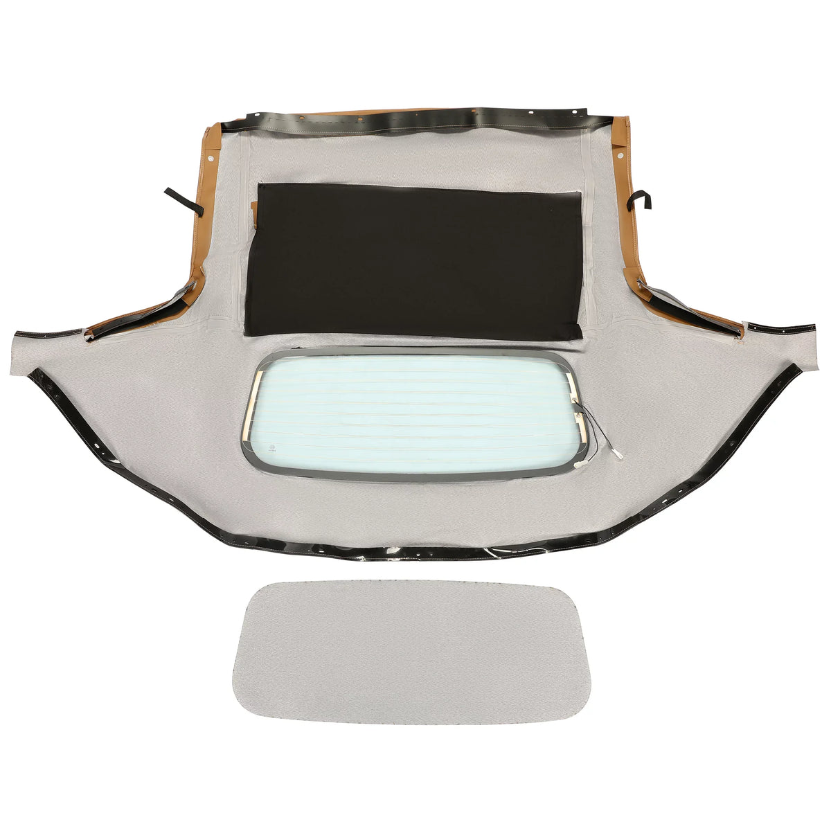 Kojem Convertible Soft Top for 1990-2005 Mazda Miata with Heated Glass Window Sailcloth Vinyl Tan