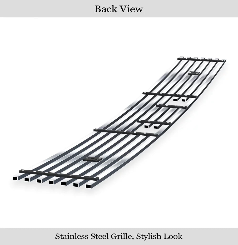 APS Premium Stainless Steel Chrome 8x6 Billet Grille Suitable with Toyota 4Runner 2003-2005 Lower Bumper N19-S52456T