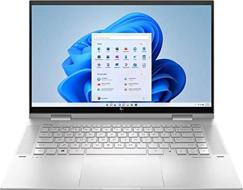 HP 2022 Envy X360 15.6" FHD IPS Touchscreen 2-in-1 Laptop 12th Intel Core i7-1260P 12-Core Iris Xe Graphics 24GB DDR4 1TB SSD Thunderbolt 4 WiFi 6 Backlit KB FP Reader Win 11 Pro w/ RATZK 32GB USB