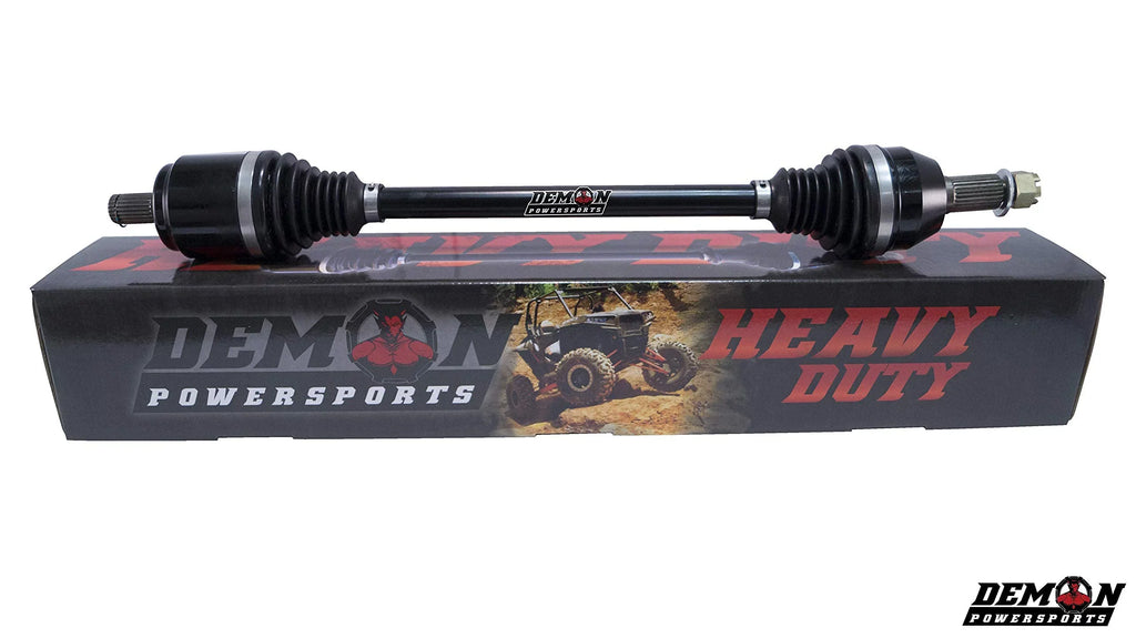 Demon Powersports Front Left/Right Heavy Duty Axle (2007-14) (2016-19) Yamaha Grizzly/Kodiak, Made of 4340 Chromoly Steel, Dual Heat Treated High Strength, Wider Angles & Molybdenum Grease Precision