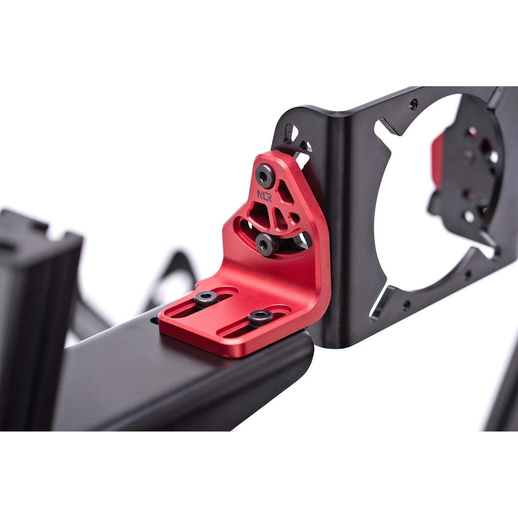 Next Level Racing ELITE DD Side & Front Mount Adaptor Carbon Grey & Red