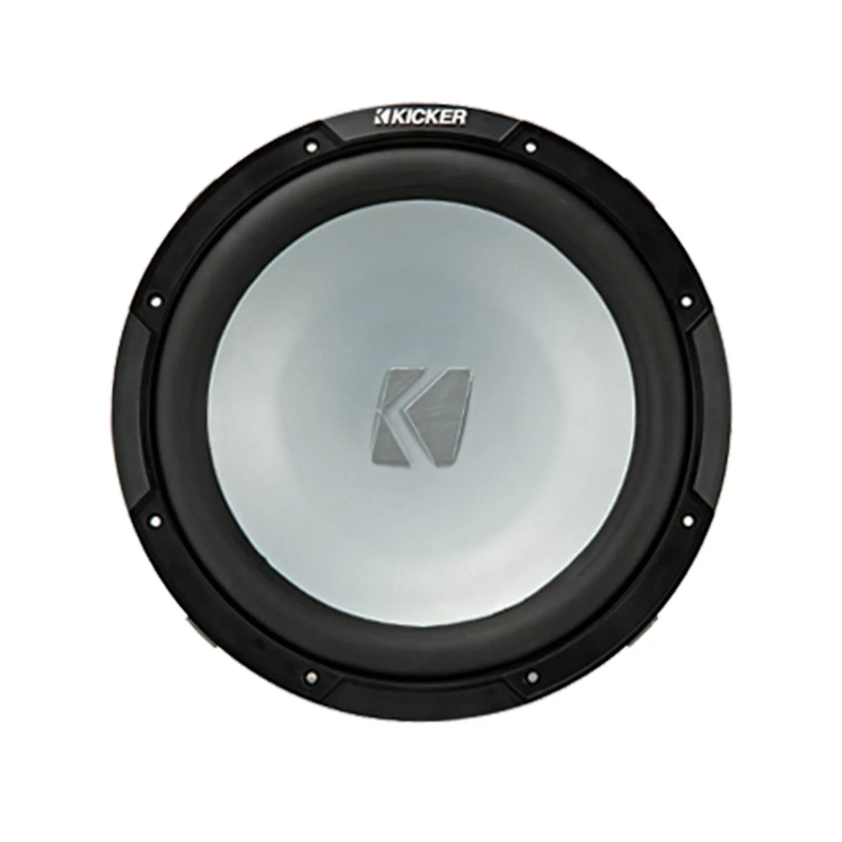 2 Kicker 45KMF104 10" Environment Subwoofers for Freeair Applications - 2 Kicker 45KMG10W 10" LED Grilles (Charcoal)