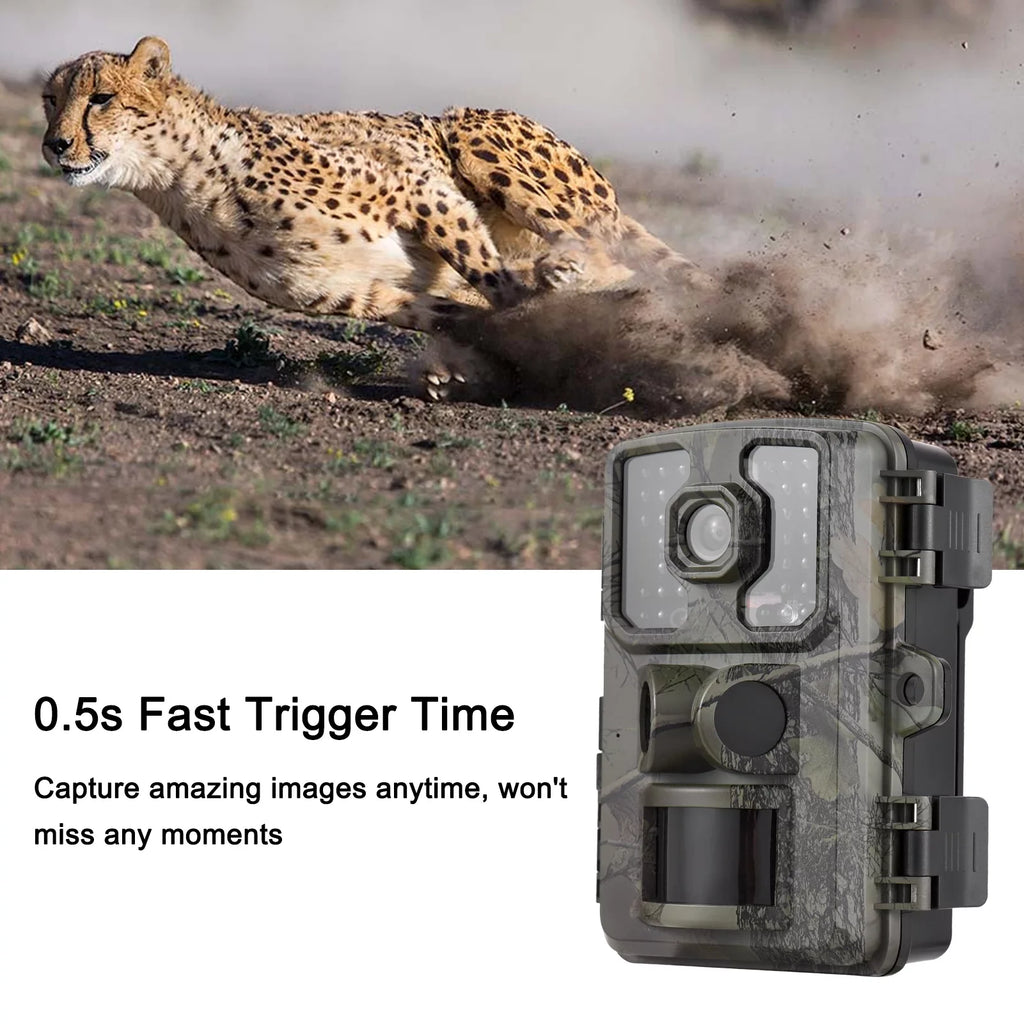 Carevas 4K Trail 16MP Wildlife Tracking with 2.0 Inch TFT Color Screen PIR Sensors 0.5s Trigger Time Supports Infrared Motion Activated IP66 Waterproof