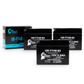 3 Pack - YT4B-BS Battery Replacement for (2.3Ah, 12v, Sealed) Factory Activated, Maintenance Free Battery - Matching with 2015 Yamaha SR400, 2008 Suzuki DR-Z70, 2009 Suzuki DR-Z70