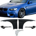 Ikon Motorsports Suitable with 07-13 E92 2Dr Complete M3 Front Fender Conversion Side Vent With LED Signal