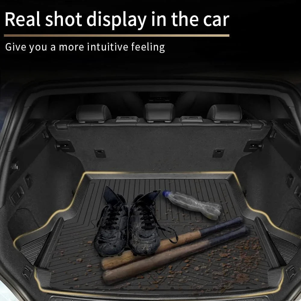 Upgrade Camry Cargo Liner | AOMSAZTO Custom Fit Trunk Mat for 2018-2023 Toyota Camry & Camry Hybrid Accessories, Rubber Cargo Mat Trunk Liner Floor Mat for Toyota Camry 2018 2019 2020 2021 2022 2023