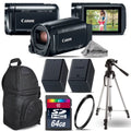 Canon VIXIA HF R800 57x Camcorder + Extra Battery + UV + Backpack - 64GB Bundle