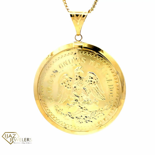 10K Gold Centenario Replica Charm