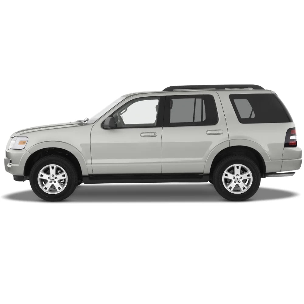 Ikon Motorsports Fitting with 11-19 Ford Explorer Acrylic Window Visors Vent Deflector Rain Guard 4Pc Set Outside Mount 2011 2012 2013 2014 2015 2016 2017 2018