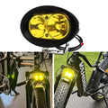 OZ-USA E-bike High Output LED Headlight Neon Yellow Matching with Vamoose Mammoth Rad Power Bikes RadMini RadRover RadExpand RadRunner