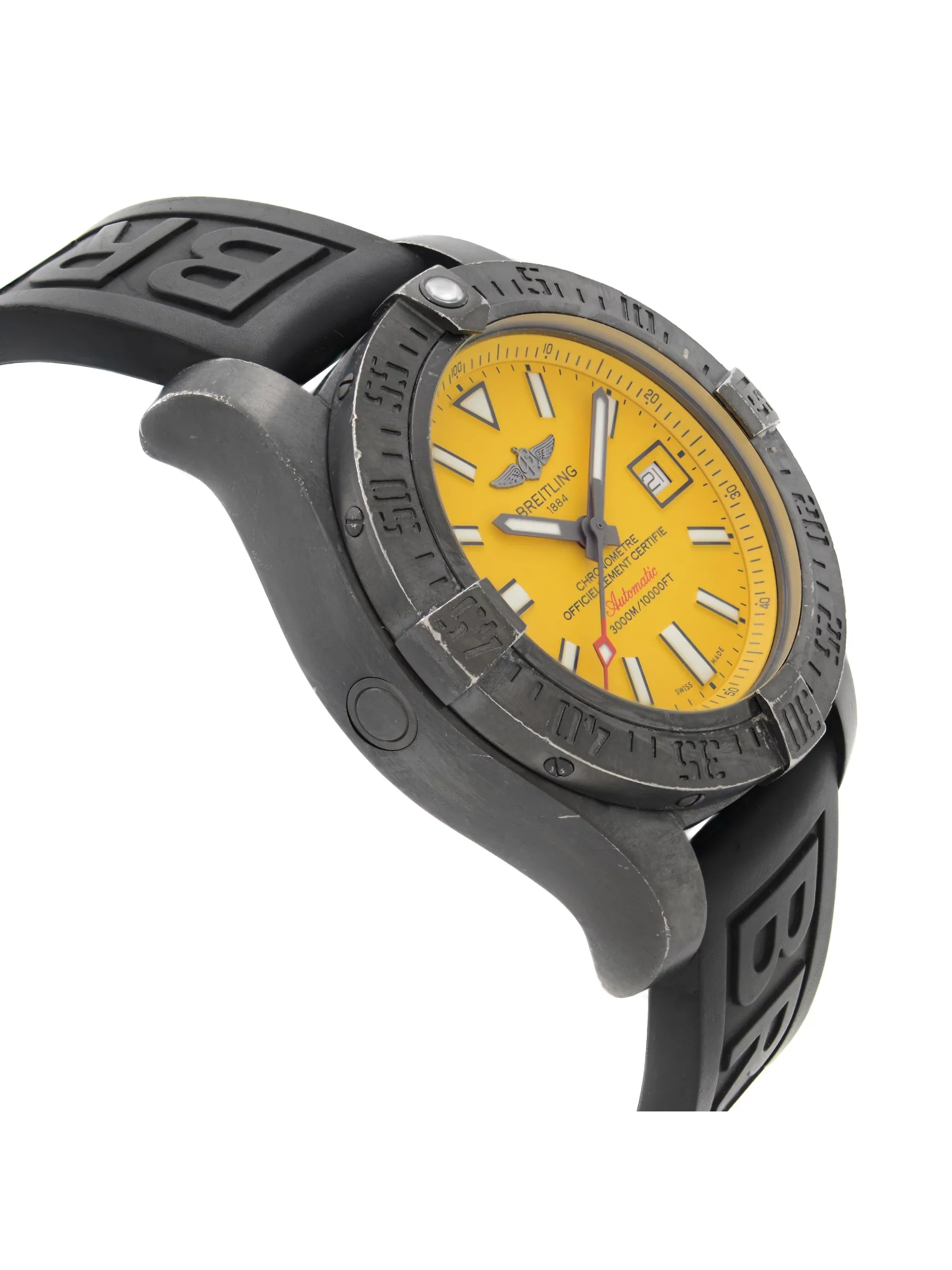 Breitling Avenger II Seawolf Black Steel Automatic Mens Watch M17331E2/I530-153S