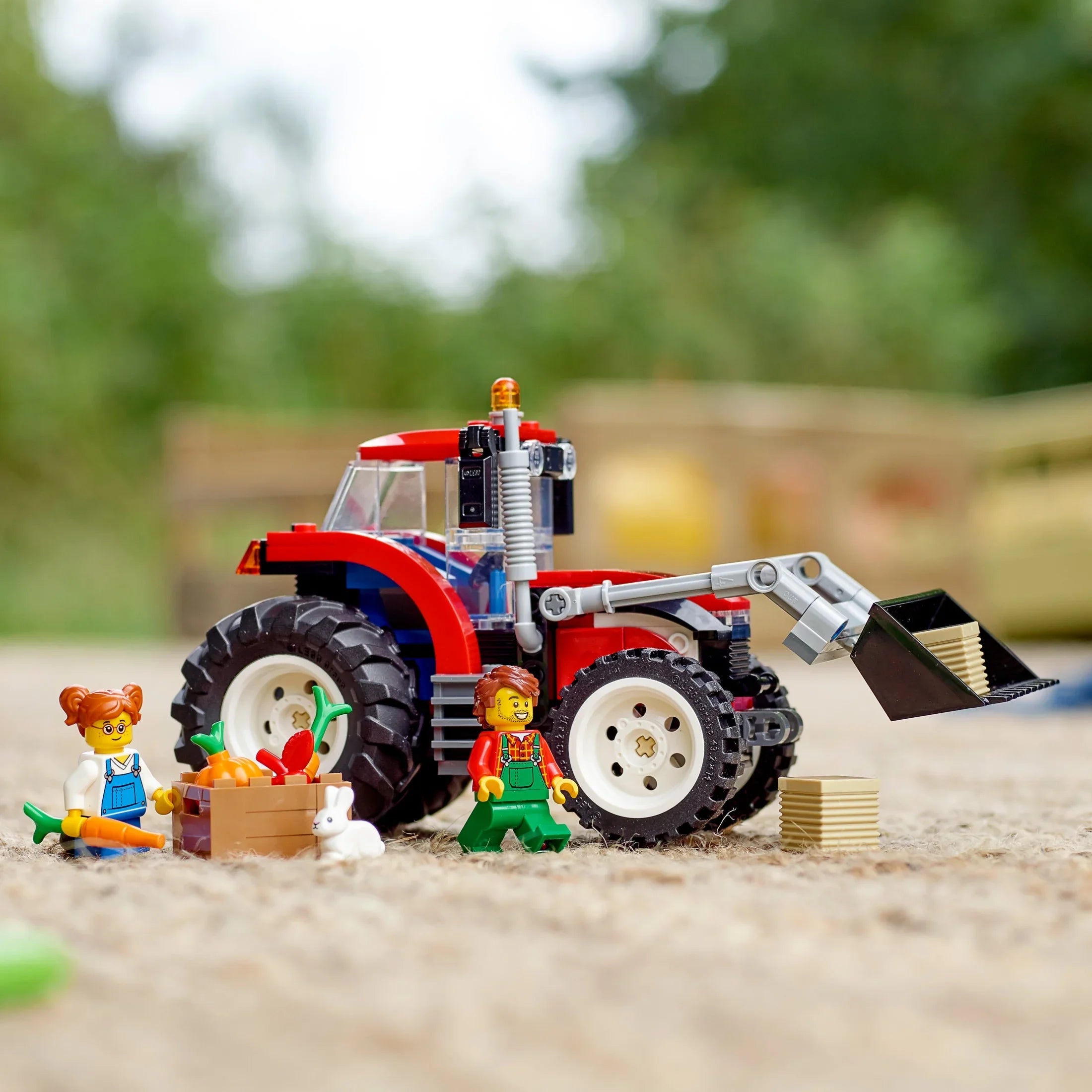 LEGO City Big Wheel Gift Set, 2in1 Tractor and Construction Digger Building Toy Sets Plus Farm Garden & Scarecrow Bonus Pack, Outstanding Gift for Boys and Girls Ages 5 and up, 66772